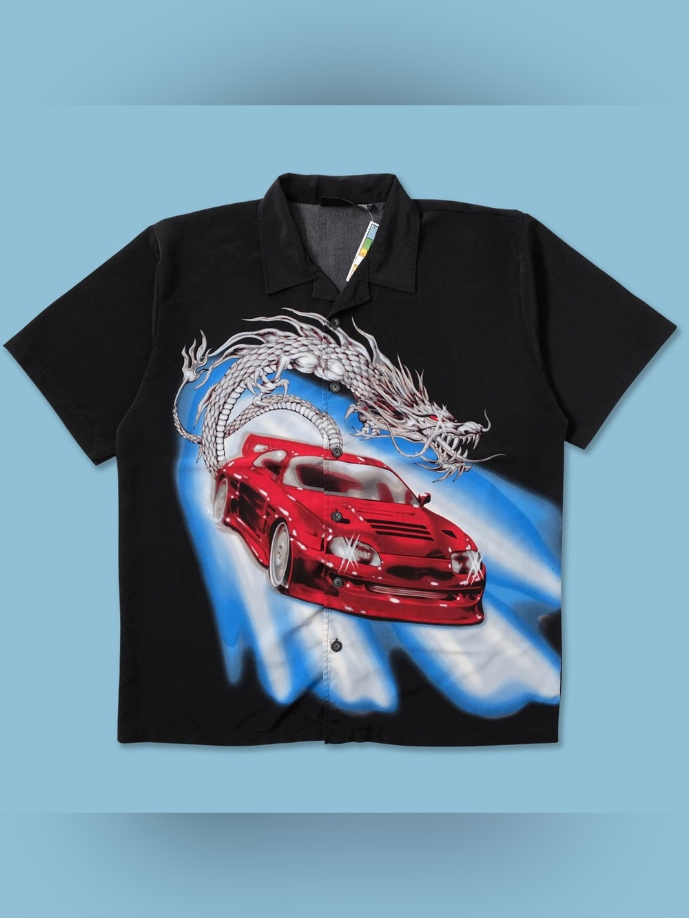 Street Culture Y2K Dragon Car Shirt